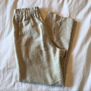 cute linen pants w/ elastic waistband